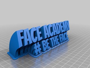 face - academy office customized 3d print model - Mito3D