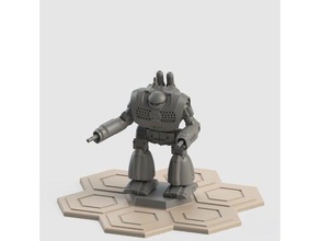 ulysse battletech battlemech modèle de robots mech mechwarrior 3d print model - Mito3D