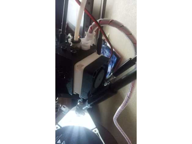 anycubic kossel plus fan-adapter Kühler 4010 3d-drucken 3D print model - Mito3D