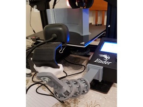 ender 3 modified base holder flexible webcam mount camera pro octoprint 3d print model - Mito3D