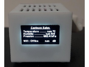 weather station oled 096 home assistant electronics hassio 3d print model - Mito3D
