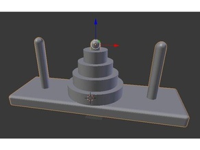 torre di hanoi La stampa 3d 3d print model - Mito3D