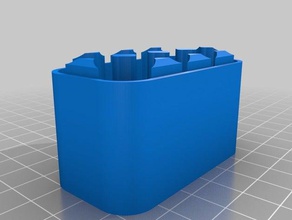 base aa containers customized 3d print model - Mito3D