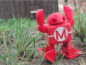 makey dança do robô maker faire robótica arduino diy eletrônica humanóide fazer makerfaire ottobot ottodiy ottorobot walker 3d print model - Mito3D