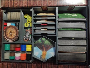 robinson crusoe Brettspiel, box-Veranstalter Spielzeug & game Zubehör Brettspiel-inserts Brett-Spiel board einfügen 3d print model - Mito3D