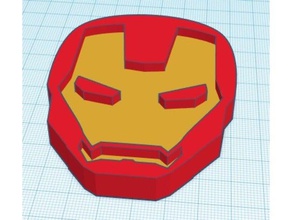 iron man maschera 2d modelli aveng avengers ironman casco la marvel comics universo 3d print model - Mito3D