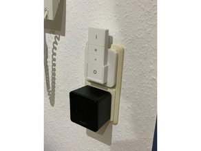 light switch cover philips hue dimmer montieren - Organisation Farbton Licht-Schalter mount 3d print model - Mito3D