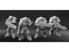 terra space defense force toys & games 28mm 32mm 40k fiction marine miniature nasa sci fi science spacesuit warhammer 3d print model - Mito3D