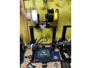 ender3 top fila mount v2 filament 3d print model - Mito3D