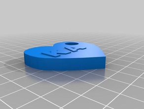 heart keyring keychains 3d print model - Mito3D