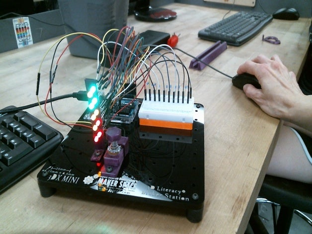 3dx potentiometer led project electronics 3D print model - Mito3D
