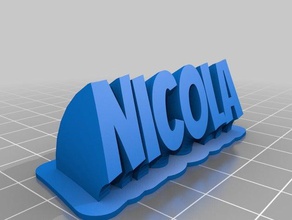 nicola office personalizado 3d print model - Mito3D