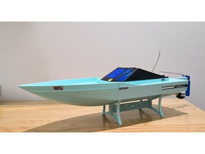 Stampato in 3d rc brushless velocità della barca r c i veicoli 3d print model - Mito3D