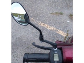 8mm m8 moto specchio riser atv scooter automotive il supporto per la bici e-bike ebike elettrico titolare specchietto montante di xiaomi 3d print model - Mito3D