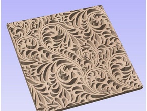 100mm carved panel art tools 3d print model - Mito3D