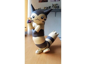 furret balljoint figura esculturas bjd bonito a meme pokemon figuras posable 3d print model - Mito3D