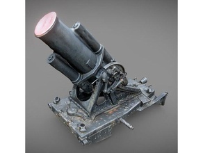 cannon ww1 scans & replicas 3dprint 3dprintable 3dprinting 3dscan 3dscanner 3dscanning army battlefield soldier steel weapon ww2 wwii 3d print model - Mito3D