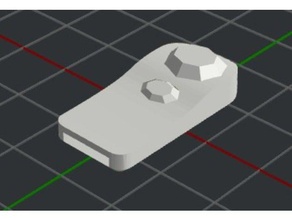 tirette de fermeture éclair pierreries accessoires 3d print model - Mito3D