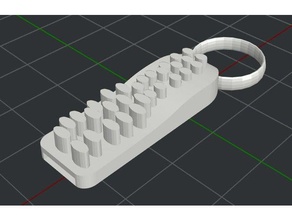 zipper pull textured grip accessories stroke texturegrip zipperpull 3d print model - Mito3D