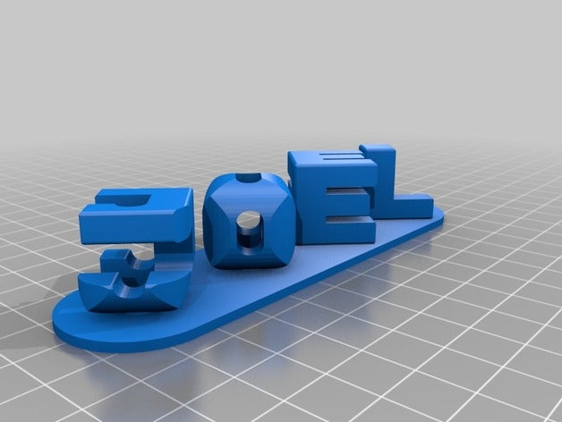 meine angepasste triple-Buchstaben-Blöcke ambigram Schilder & logos kundengebundene 3D print model - Mito3D