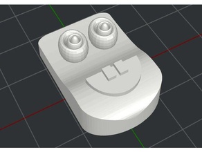 zipper pull sponge bob design volto accessori personaggio dei cartoni animati cerniera tirare 3d print model - Mito3D
