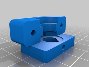 direct bowden adaptateur hypercube L'impression 3d 3d print model - Mito3D