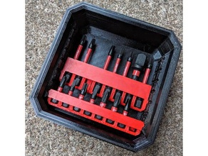 po ' titolari di milwaukee slim packout utensili & caselle hex bit titolare archiviazione strumento strumenti organizzatore 3d print model - Mito3D