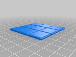 plat unique rubik's panneau jeux rubiks cube 3d print model - Mito3D