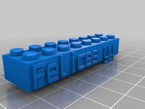 felices aa brinquedos de construção personalizado 3d print model - Mito3D
