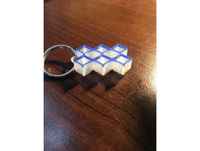 ambiguous solid keychain keychains 3d print model - Mito3D