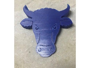 vaca batentes de portas decoração 3d print model - Mito3D