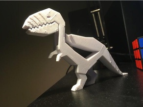 trex creatures animal decoration dinosaur 3d print model - Mito3D