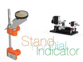 stand dial indicator hobby lathe mini 3d print model - Mito3D