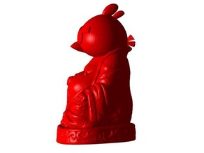 angry bird buddha Skulpturen angrybirds birds remix statue 3d print model - Mito3D