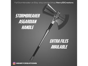 stormbreaker asgardian manejar avengers infinity war La impresión en 3d vengadores final thor 3d print model - Mito3D