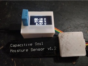 temperature humidity moisture sensor oled electronics dht11 soil thingspeak wemos d1 mini 3d print model - Mito3D