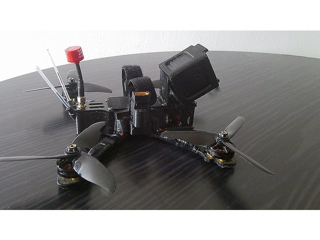 l'herbe de la protection neige freestyle 5e cadre amaxinno xm+ r c véhicules fpv support caméra quadcopter frame 3D print model - Mito3D