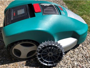 bosch indego 1200 wheel 45 mm wide robotics lawnmower lawn mower robot wheels 3d print model - Mito3D