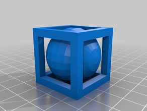 sphere cube math art 3d print model - Mito3D