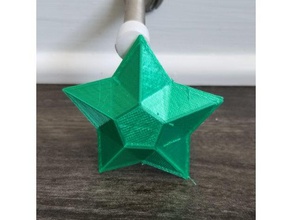 crystal star art paper mario 3d print model - Mito3D