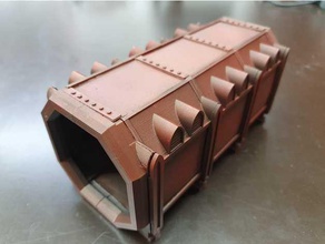 modüler konteyner masa hobi 40k mini arazi 3d print model - Mito3D