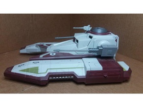 star wars clone republic fighter tanque de reproducción piezas kenner hasbro 3d print model - Mito3D