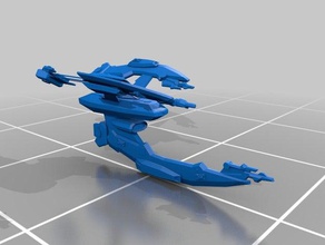 star trek - breen plesh brek heavy raider L'impression 3d 3d print model - Mito3D