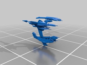 star trek - breen plesh tral heavy raider 3d printing 3d print model - Mito3D