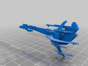 star trek - breen rezreth destroyer 3d printing 3d print model - Mito3D