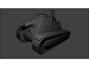 poco de vapor del tanque vehículos 1 100 200 steampunk 3d print model - Mito3D