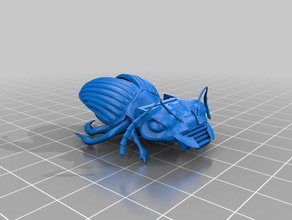 typewriter beetle art 3d print model - Mito3D