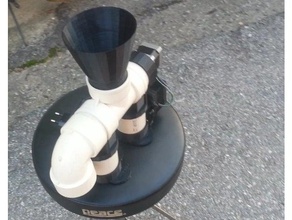 alimentador automático de cães feitas tubo pvc animais estimação arduino pro mini cat cão moter filhote cachorro 3d print model - Mito3D