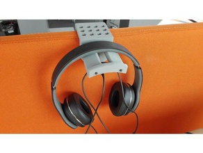 headphone holder office 3d print model - Mito3D