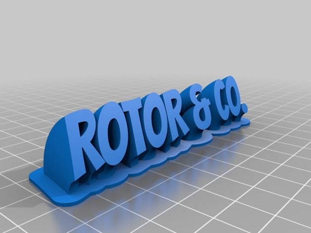 rotor office customized 3D print model - Mito3D